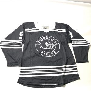 Springfield Rifles Jersey Size L/XL Black White Football Shirt Men’s Ewell